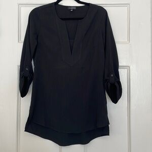 NWOT The Limited long sleeve black blouse v-neck - XS